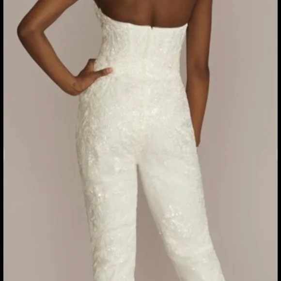 Elegant White Bridal Jumpsuit